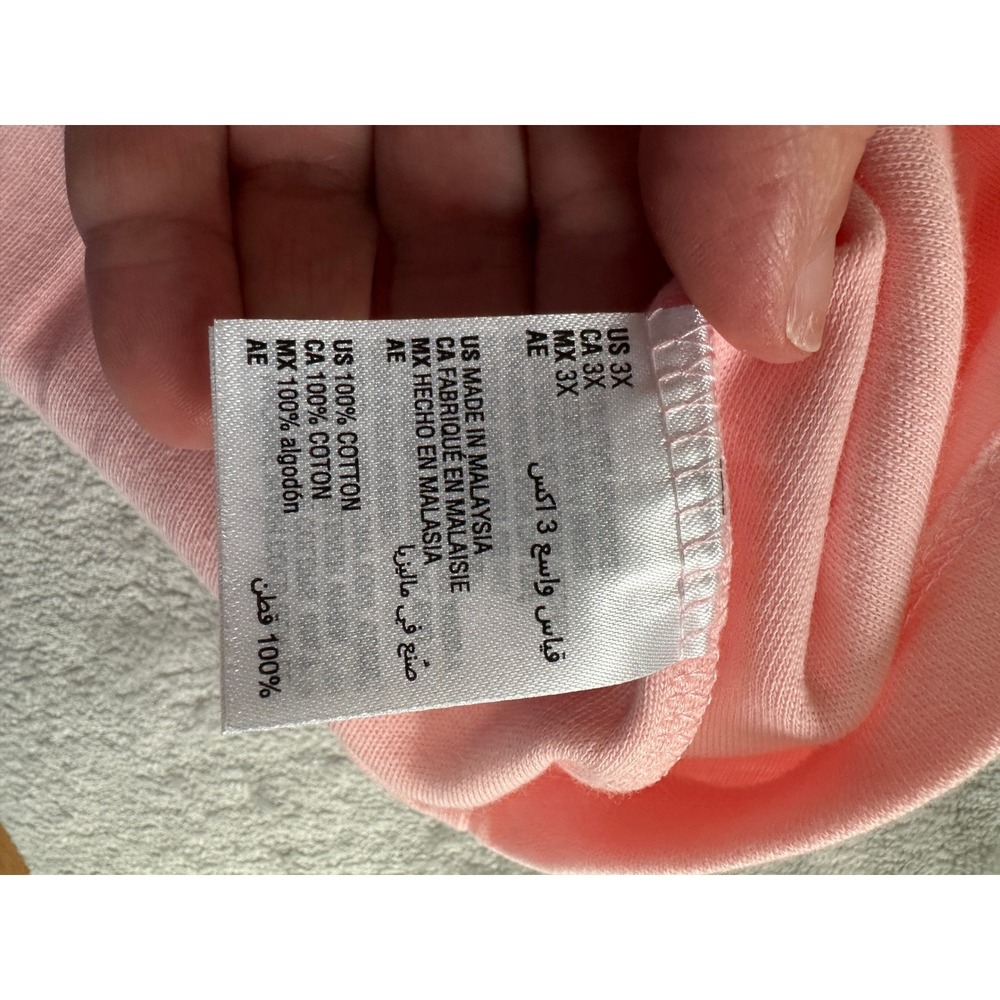 Karen Scott Plus Womens 3X Pink Cotton 3/4 Sleeve Henley Top NWT - Picture 8 of 10